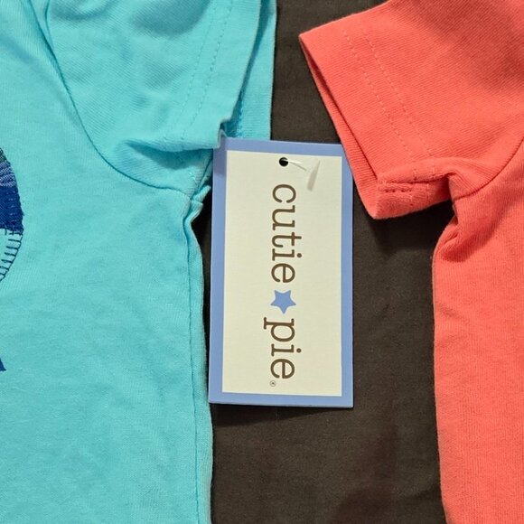 T-Shirt Bundle Whale All Star Infant Boy Embroidered Design 100% Cotton New NWT - Picture 7 of 11